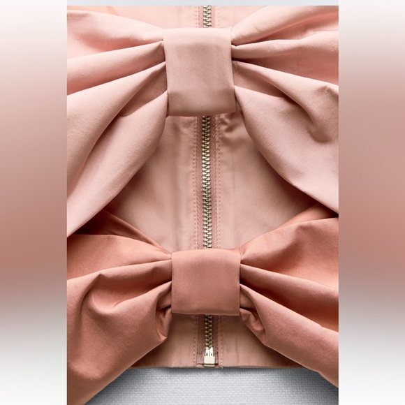 ZARA CUT OUT BOW TAFFETA TOP 3423/288/012/292 - Picture 9 of 10